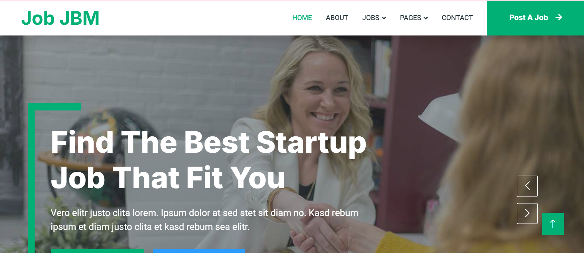 Job Portal Website Template JBM